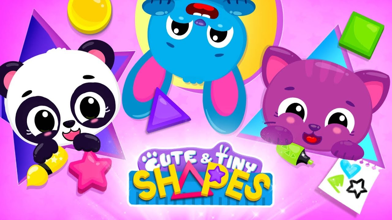 Cute & Tiny Shapes - Kids Learn Colors & Geometry with Baby Pets | Mobile Games for Toddlers