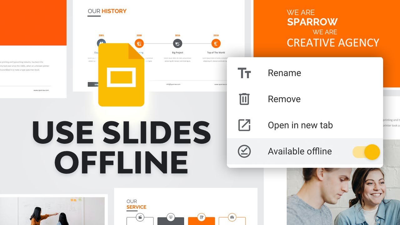 google slides presentation mode offline