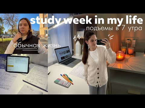 НЕДЕЛЯ УЧЕБЫ СО МНОЙ *study vlog* учеба и продуктивность