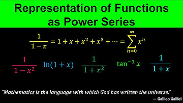 Representations of Functions as Power Series - Differentiating and Integrating - Calculus