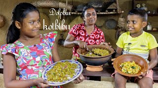 dolphin koththu...A koththu that can be made very easily in a wood stove. .village kitchen recipe