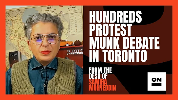 HUNDREDS PROTEST MUNK DEBATE IN TORONTO