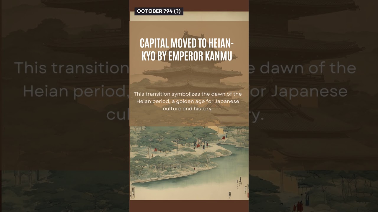 Capital Moved to Heian-kyo by Emperor Kanmu