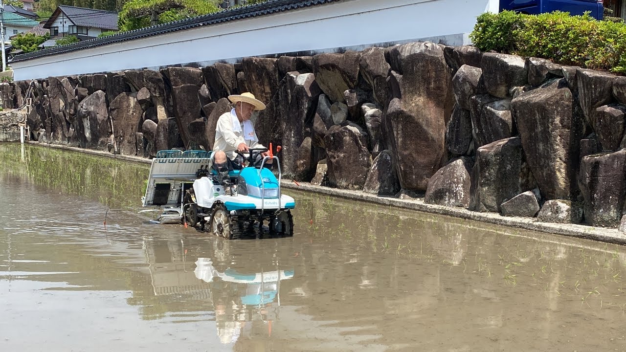 田植えオンシーズン！クボタ田植機JC4（4条式）を試運転｜農機具ランド