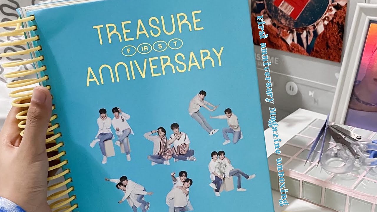 TREASURE FIRST ANNIVERSARY MAGAZINE UNBOXING - YouTube