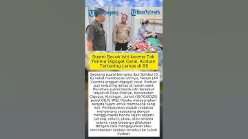 Suami Bacok Istri karena Tak Terima Digugat Cerai, Korban Terbaring Lemas di RS