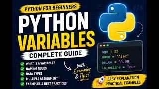 Python Variables for Beginners | Learn Variables in Python with Examples | Python Tutorial #2 (2026)
