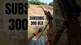 Subsonic .300 Blk From An Ar Pistol Slow, Quiet, Satisfying