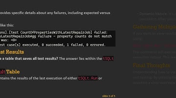 How to View tSQLt Test Results for Effective Database Unit Testing