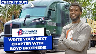 Write Your Next Chapter With Boyd Brothers Transportation!!