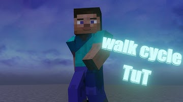How to make a minecraft walk cycle in blender!