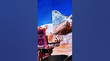 The process of bulldozer moving stones is shared