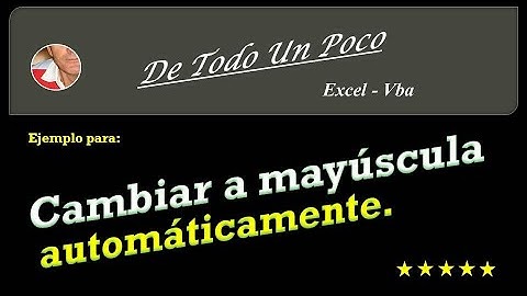 Cambia texto a mayúsculas mientras se escribe