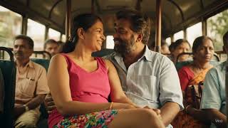 Aunty Lip Kiss Her Husband In Bus -M1S