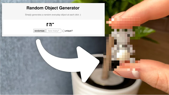 Unleash the Creativity: Let the Random Object Generator Inspire my Creations