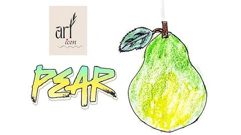 How to draw a Pear ~ art video ~ step by step