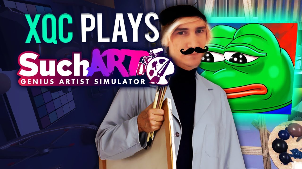 xQc Plays SuchArt: Genius Artist Simulator (With Chat)