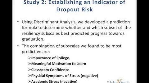 Using Resiliency as an Early Warning Indicator SD clip15