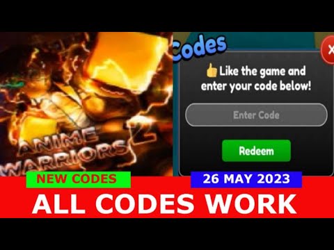 NEW UPDATE CODES* [UPD9+2X] Anime Warriors Simulator 2 ROBLOX, LIMITED  CODES TIME