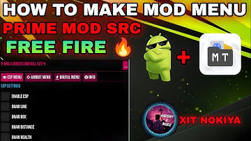 HOW TO MAKE PRIME MOD MOD MENU HACK  । FF MOD MENU SRC 🤯  FF MAKE HACK 🔥🔥🔥