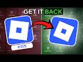 How to get OLD Roblox Back in 30 seconds!