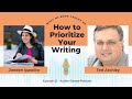 Managing your writing time dealing with edits and first releases  with author ted atchley