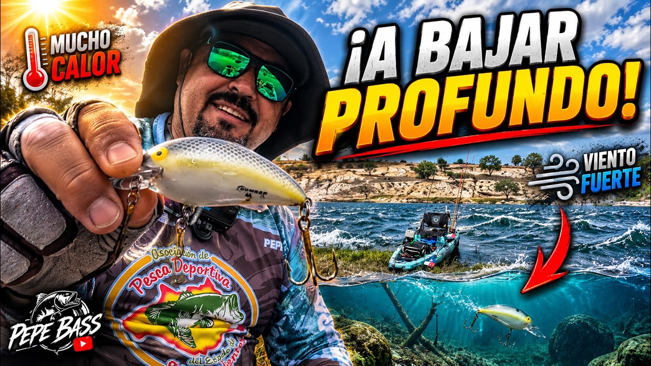 ¡CUANDO EL CALOR APRIETA, HAY QUE BAJAR PROFUNDO! 🎣