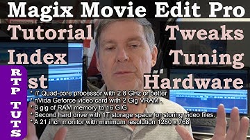 Magix Movie Edit Pro 2016 - Best PC setup for Magix, How to optimize Magix MEP