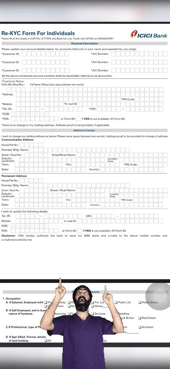 Icici Bank Re Kyc Form For Non Individual ICICI BANK NEW KYC FORM | ICICI BANK RE KYC FORM - YouTube