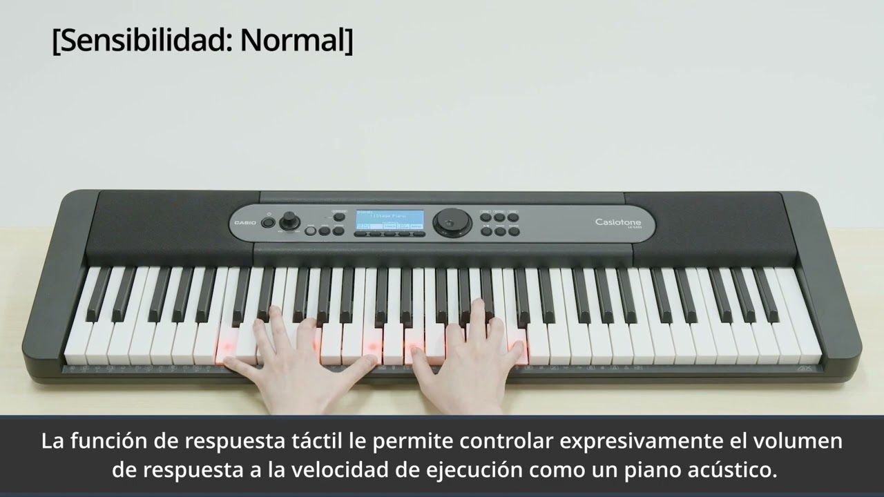 LK-S450 - Sensibilidad de las Teclas - Teclado Casio 