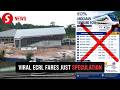 Viral ECRL fare rates only speculation, actual rates not announced yet