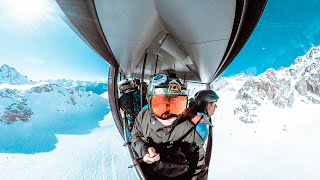 Snowboarding STEEPEST Mountain in Swiss Alps - Insta360 One X2