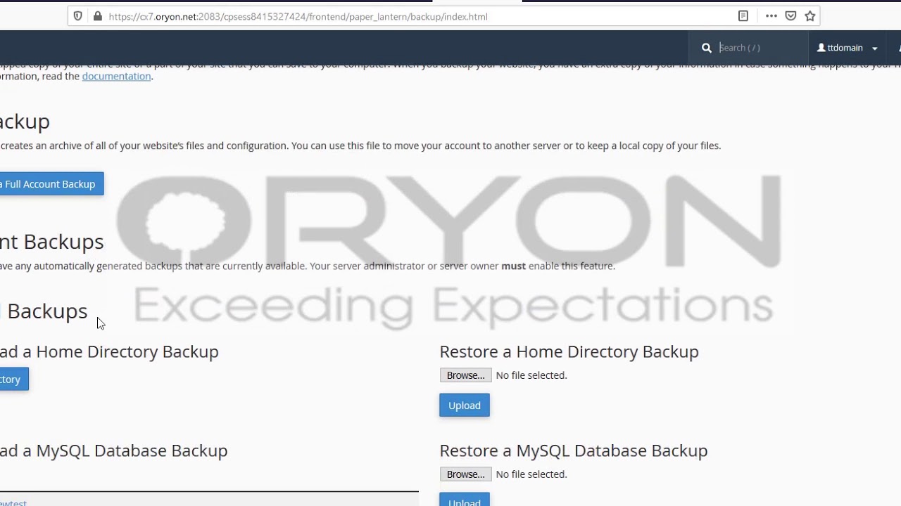 How to backup MySQL database backup via cPanel backup interface - YouTube