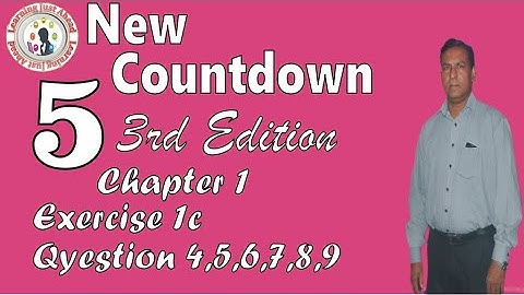 [Maths] New Countdown 5|3rd Edition|Ch.1|Ex.1c|Q 4,5,6,7,8,9
