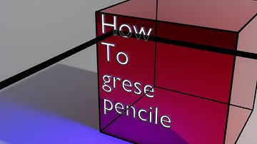 how to create outline using grease pencil in blender