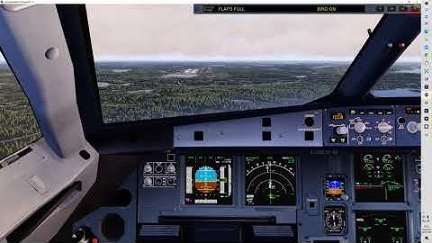 FSLABS A320X |  Descent, Approach and Landing at ESGG | VATSIM | P3DV5 | 4K