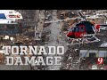Bob mills skynews9 flies over the tornado damage in sulphur  ardmore oklahoma