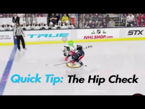NHL 19 Quick Tip: The Hip Check - YouTube