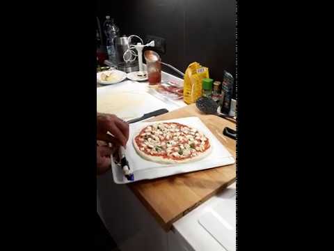 Pala-Barella con cartaforno per Pizza con il fornetto elettrico - YouTube