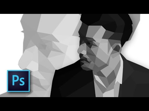 cara membuat potrait wpap teknik low poly design - Tutorial photoshop bahasa indonesia