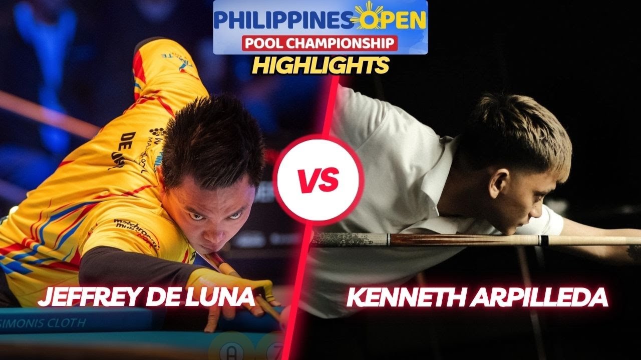 BILLIARDS HIGHLIGHTS | JEFFREY DE LUNA - KENNETH ARPILLEDA | PHILIPPINES OPEN POOL CHAMPIONSHIP 2025