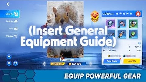 DC Worlds Collide - (Insert General Equipment Guide)