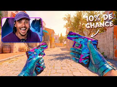 I ONLY HAD A 10% CHANCE AND WON 2 RARE SKINS IN STANDOFF 2!!