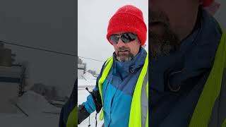 The blizzard continues in the Upper Peninsula #snow #michigan  #blizzard