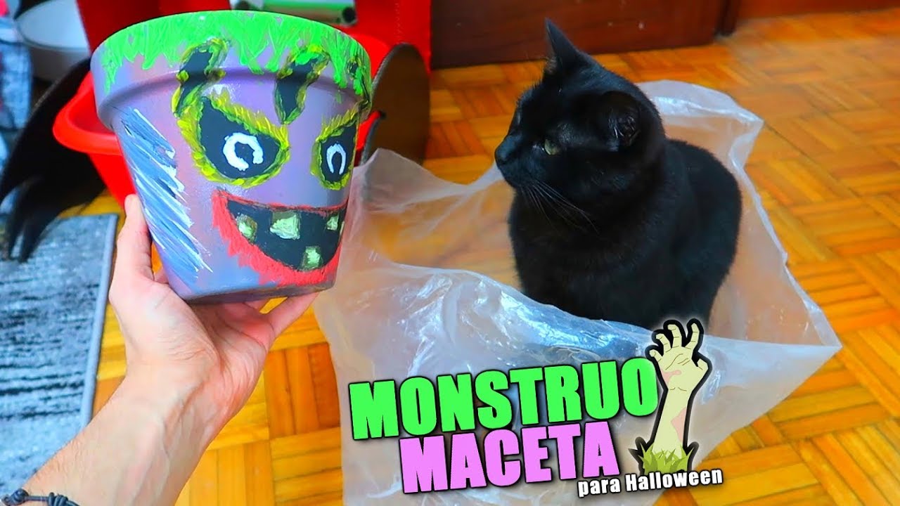 MONSTRUO MACETA PARA PRÓXIMA RECETA DE HALLOWEEN