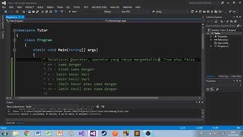 C# Pemula - Operator Relasional