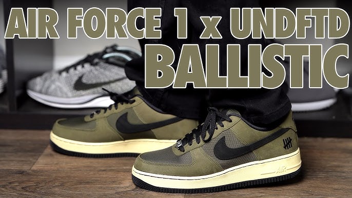 DH3064-300 Nike Air Force 1 Low SP Undefeated Ballistic Dunk vs. AF1 Khaki  Green