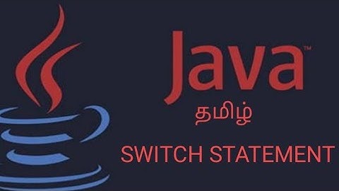Switch Statement in Java tamil#placements #java