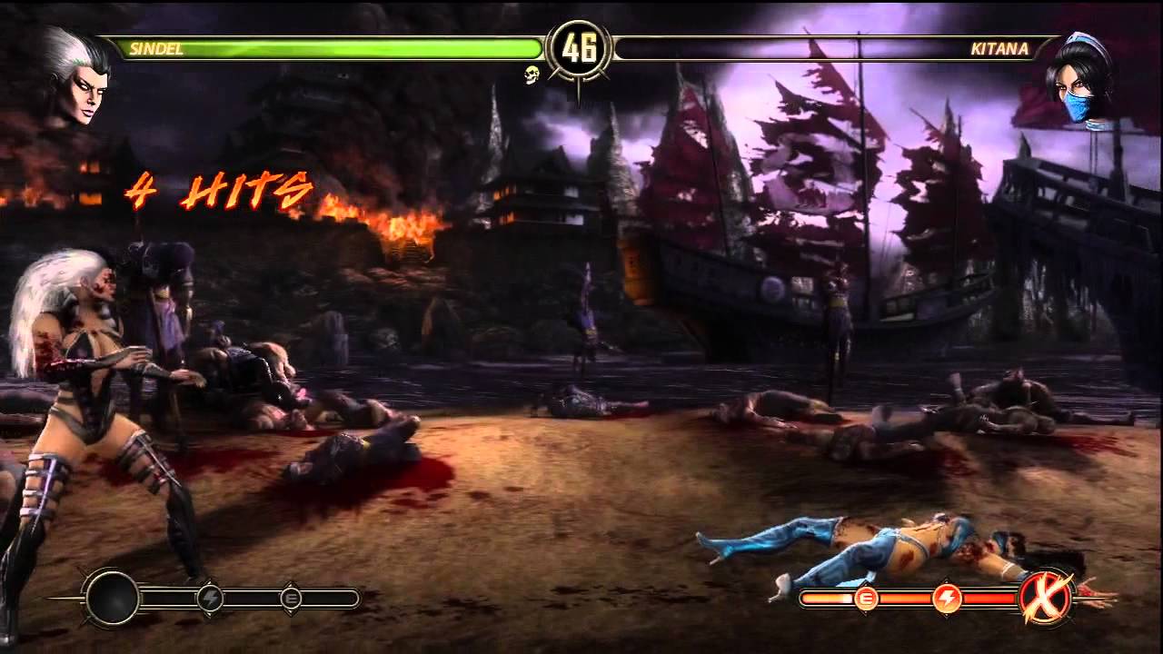 Sindel X-ray attack Mortal Kombat 9