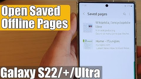 Galaxy S22/S22+/Ultra: How to Open Saved Offline Pages In Samsung Internet